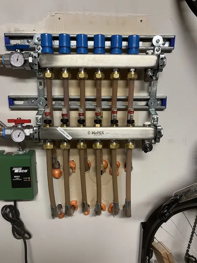 Plumber performing Gas Line Installation at a residential property in Nesquehoning